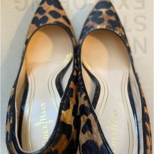 Cole hann leopard heels
